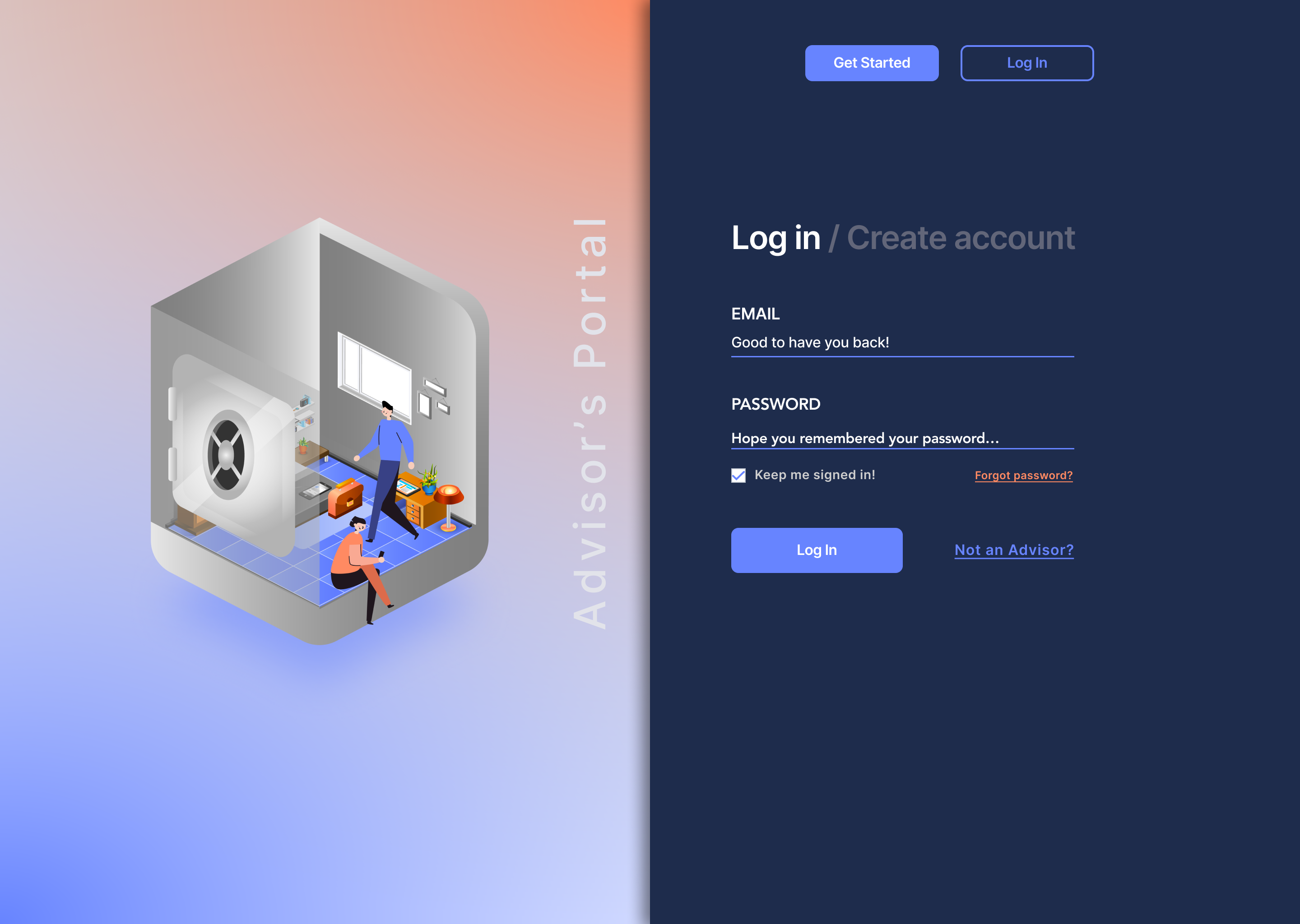 SilverSafe adviser portal screenshot